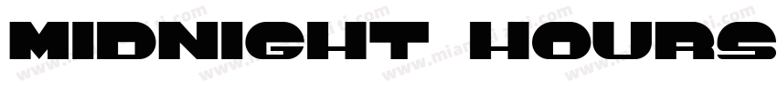 Midnight Hours Font Regular字体转换